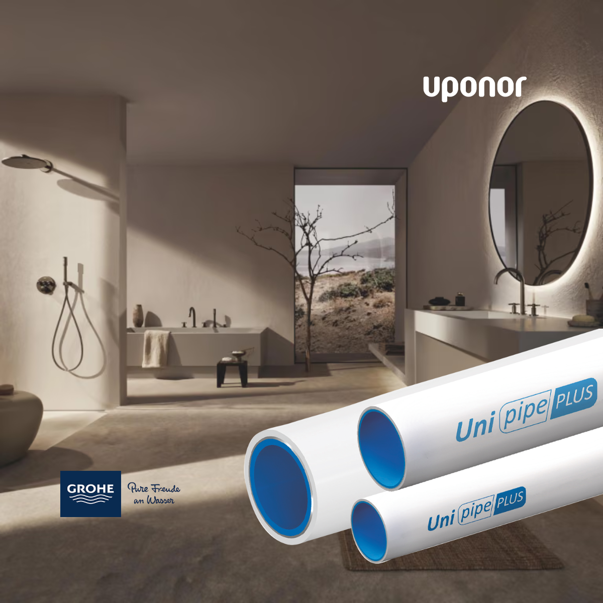 GROHE slavina i Uponor Uni Pipe PLUS cijevi