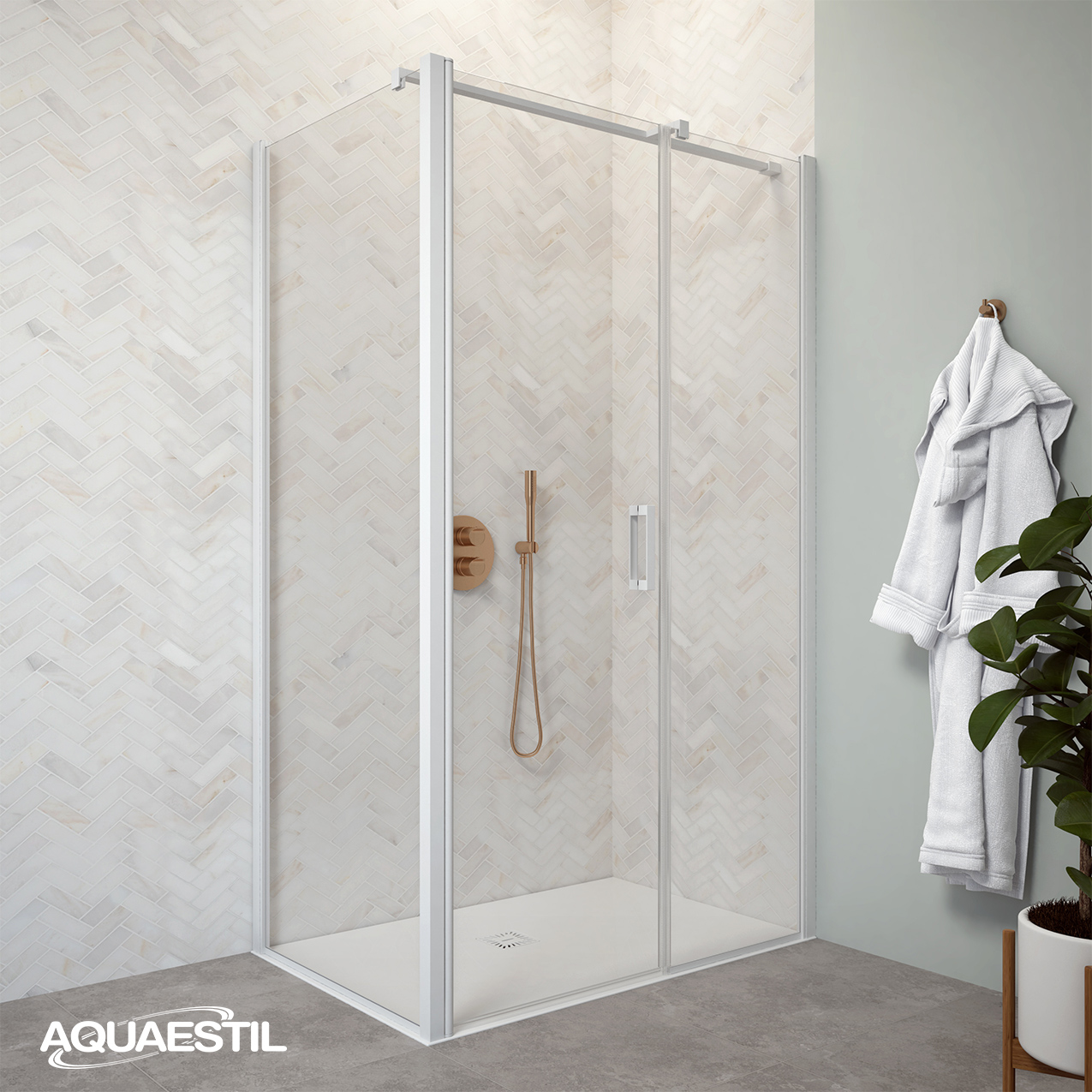 Aquaestil Mars D+W tuš paravan