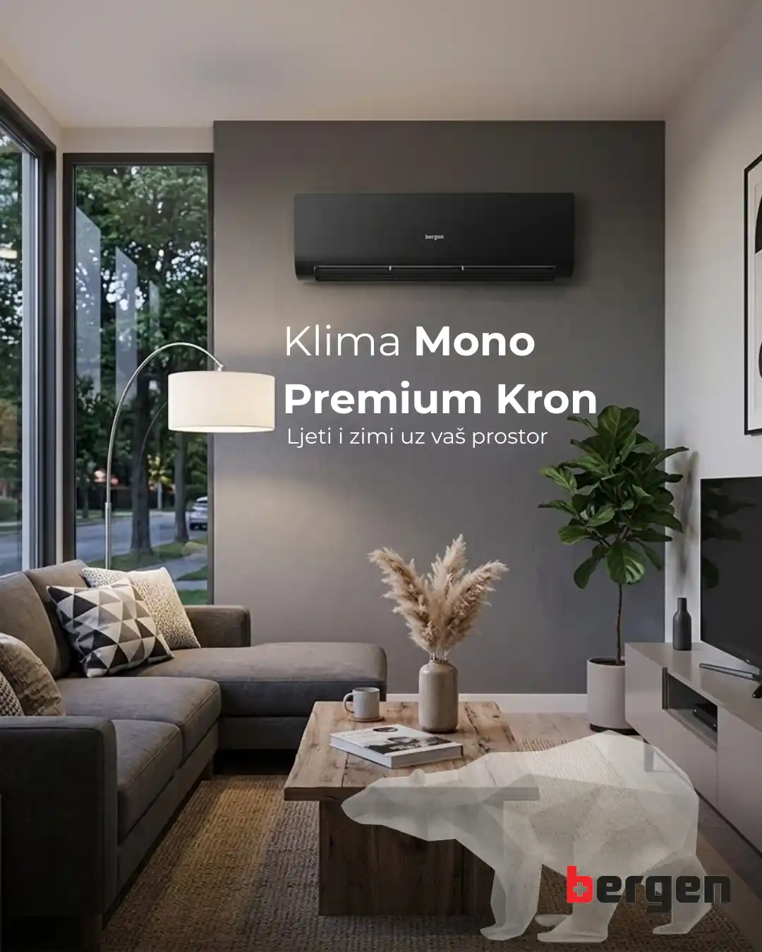 Bergen Premium Kron Black inverter klima uređaj